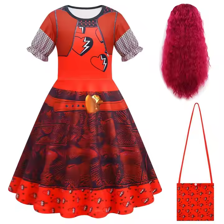 Halloween cosplay descendant 4 costume dresses for stage performances1